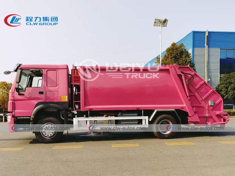 Sino HOWO Brand Compactor Truck 4X2 12-14cbm 12000-14000liters Waste Garbage Disposal Truck Refuse Garbage Truck
