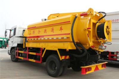 Dengfeng 4X2 Vacuum Sewage Suction Truck, Sewer Cleaning Truck for Sale