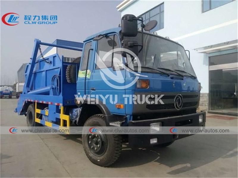 China Truck Dongfeng 4X2 4cbm Swing Arm Garbage Collection Skip Loader Waste Garbage Truck