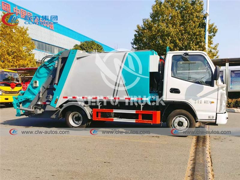 China Brand Kama 5tons 4500liters 5cbm Garbage Compactor Truck Compression Waste Removal Truck for Sanitation Services