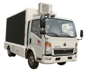 HOWO 4X2 P6 LED Screen Mobile Display Advertising Truck for Sale