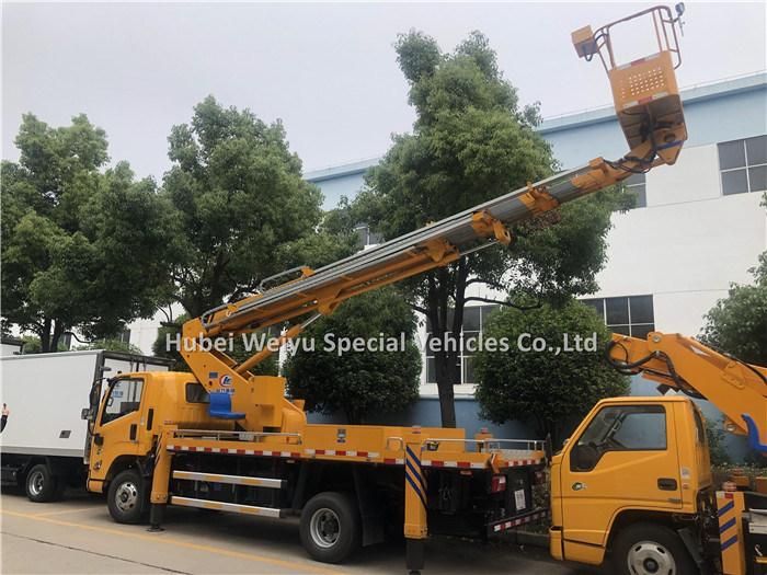 Jmc 21meters Telescopic Boom Lift Truck Aerial Platform Cherry Picker