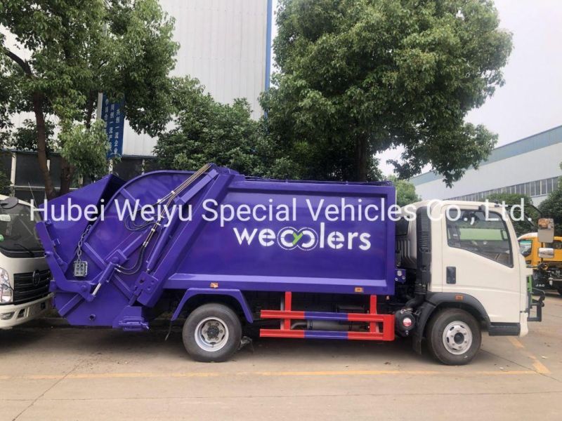 Chengli Brand HOWO 280HP 14cubic Compactor Garbage Truck Waste Rubbish Collection Transport Truck