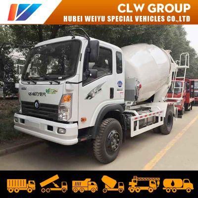 Factory Price Mini Sinotruk Cdw 5tons Concrete Mixer Truck 5m3 Cement Mixing Tank Truck 5cbm