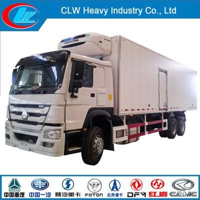 HOWO 6X4 Big Capacity Cool Refrigerator Cold Box Frozen Truck