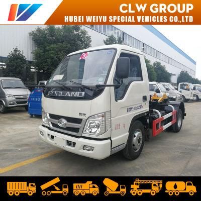 Forland 4cbm Arm Lift Rubbish Truck 4m3 Garbage Collection Vehicle with Container