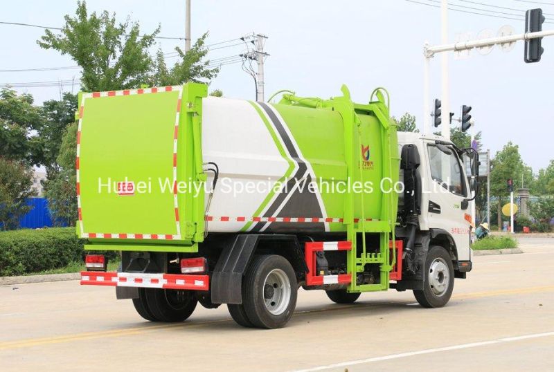 JAC 8cbm Side Loader Garbage Truck Trash Collection Bucket Hanging Self-Dumping Garbage Truck