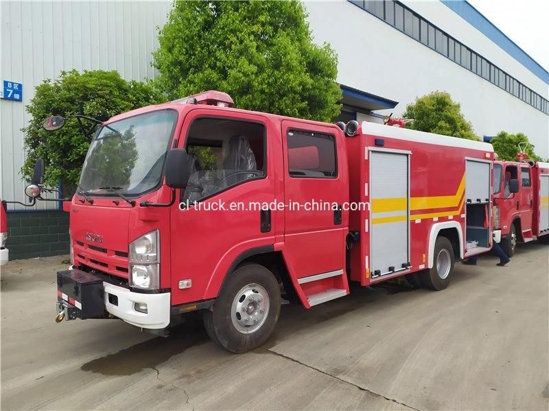 Good Quality Isuzu 700p 4X2 Type Model Water Foam Fire Engine Truck 4000liters 3000liters