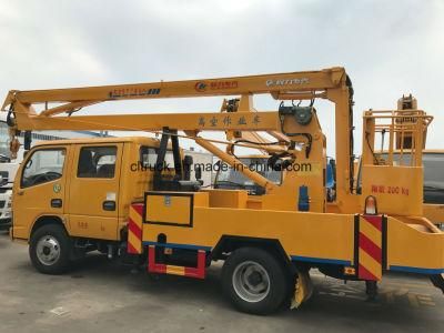 Dongfeng 14m Overhead Platform Working Truck Telescoping Lift Platform Truck for Engineering
