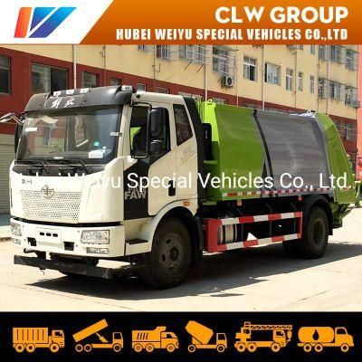 FAW 4X2 Rhd 14m3 Compression Compressed Garbage Compactor Truck for Sale