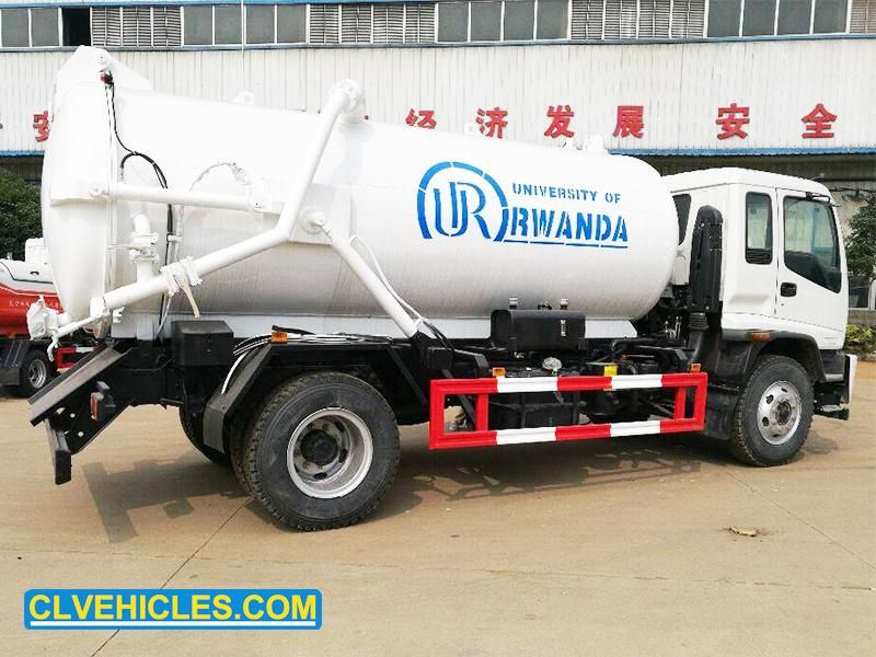Isuzu 10cbm 6wheeler Medium Volume Drain Cleaning Truck