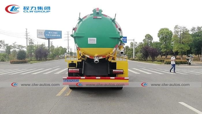 Hot Dongfeng 10, 000liters 10m3 Tanker Truck 10tons Liquid Garbage Sewage Vacuum Suction Truck