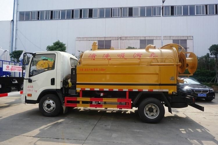 Small Capacity High Pressure Sewage Combined Jetting Vacuum Suction Truck