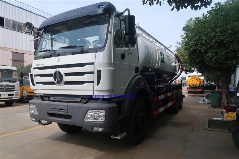 Beiben North Benz 8cbm to 12cbm Cubic Meter Vacuum Sewage Suction Truck Septic Tanker Truck Based on Mercedes Benz Technology