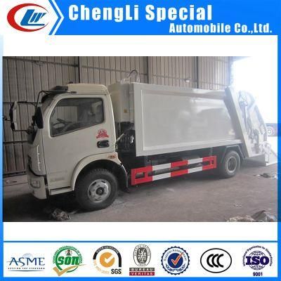 Capacity 5cbm 3tons Dongfeng Garbage Truck