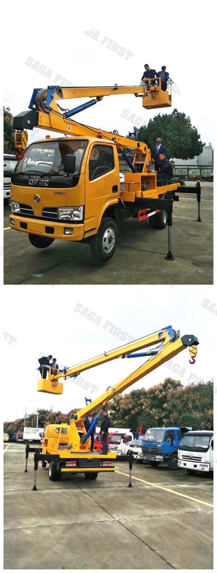 16m High Platform Altitude Operation Truck Mounted Boom Lift