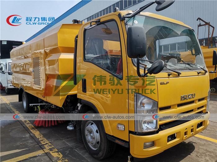 City Street Cleaning Machine Truck Vacuum Isuzu 9cbm Road Sweeper Truck