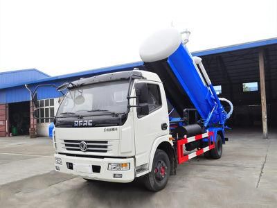 Mini DFAC 5000 Liters Vacuum Sewage Pump Tank Truck