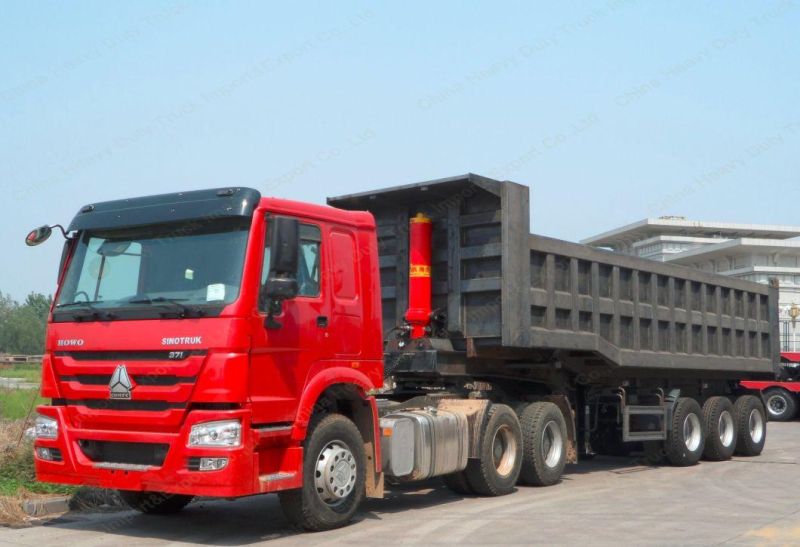 Sinotruk Truck Trailer Manufacturers Flatbed Container Semi Trailer for Sale