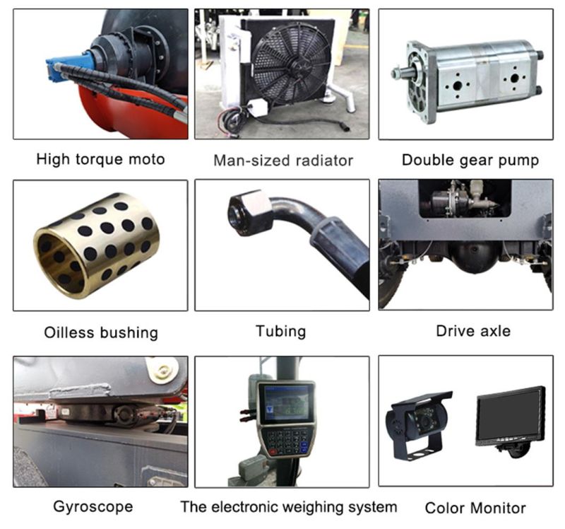 Hydraulic Articulated Self Loading Planetary Types of Concrete Mixers