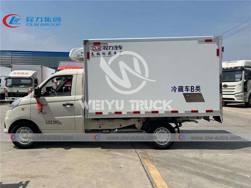 Foton Xiangling V1 Mini 1ton 1.5tons Refrigeratd Van Box Truck 4X2 Diesel Type Freezer Box for Seafood