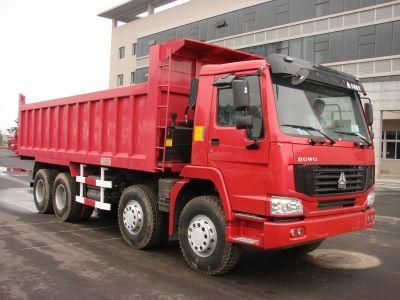 8*4 Red Rhd 380HP HOWO Dumper Truck of Sinotruk Tipper
