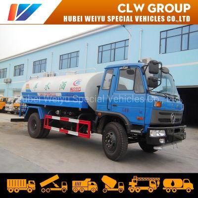 Factory Directly Supply Dongfeng 145 Model 10cbm Water Bowser Water Tank Truck Cheap Price Dongfeng Big Volume Water Tank Truck for Sale
