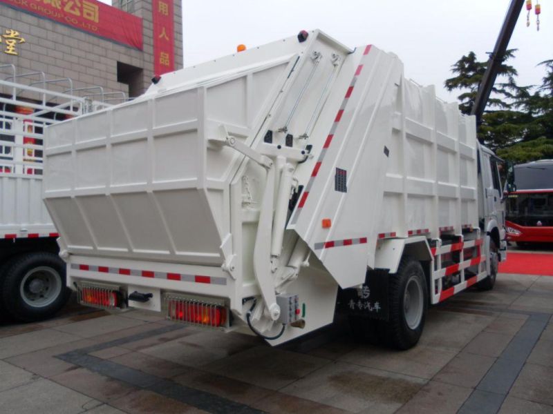 Sinotruk HOWO 4X2 Compress Garbage Truck with 266 HP for Sale