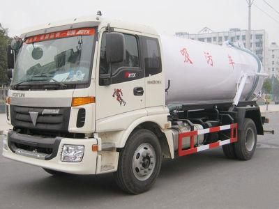 Foton Etx 10cbm Vacuum Sewage Suction Tank Truck with Cheaper Price