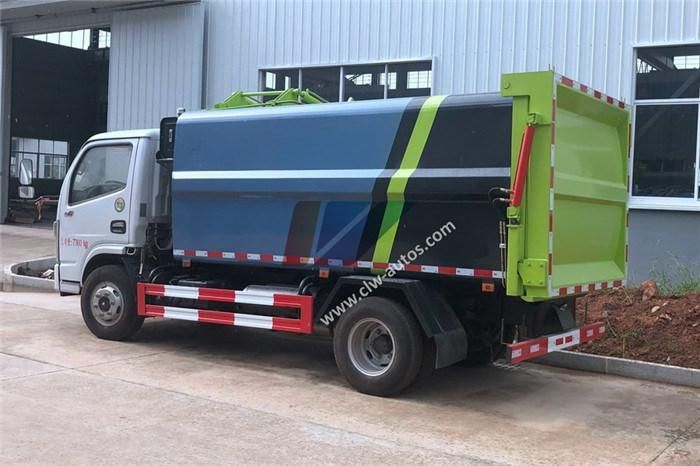 Dongfeng 5cbm/5000L Side Loading Garbage Truck Hydraulic Lifting Garbage Collection Truck Waste Management