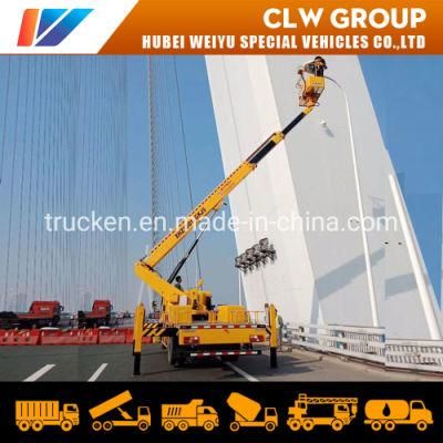 China 20m 22m 24m Aerial Work Platform Boom Bucket Man Lift High Altitude Truck on Sale