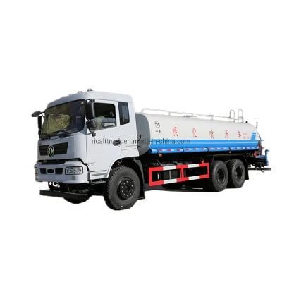 Dongfeng Factory Sales 18m3 with Fog Cannon Water Truck 6X4 Stainless Steel Water Tanker Truck