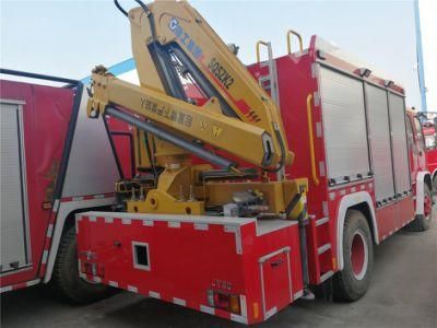 Isuzu Fvr 4X2 6000liters 8000liters Fire Fighting Truck with 3tons 2tons Crane