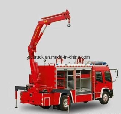 8 M Remote Control Lifting and Lighting System with 5 Tons Crane Emergency Rescue Fire Truck