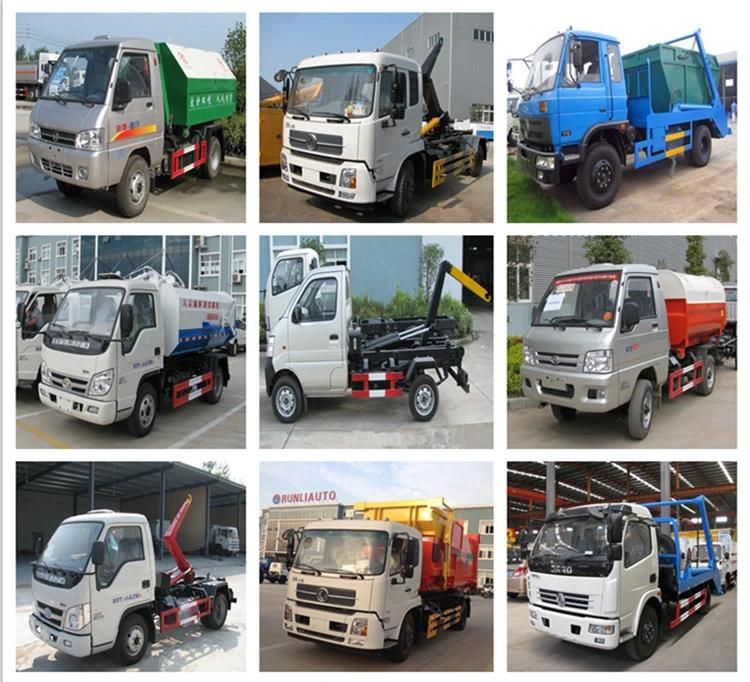 Dongfeng Frika 4X2 Hook Lift Garbage Truck with 5000 Liters Bins