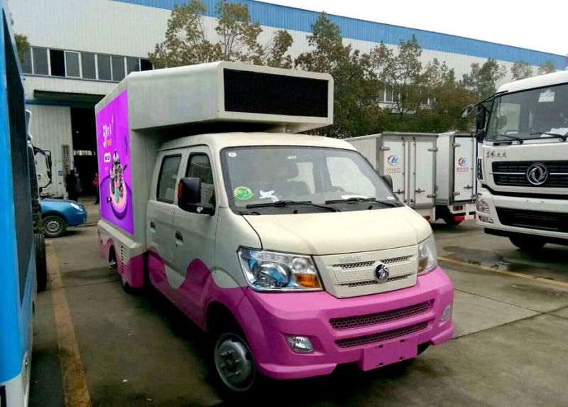 Sinotruk Wangpai Double Row Mobile 2 Side Full Color LED Advertising Truck