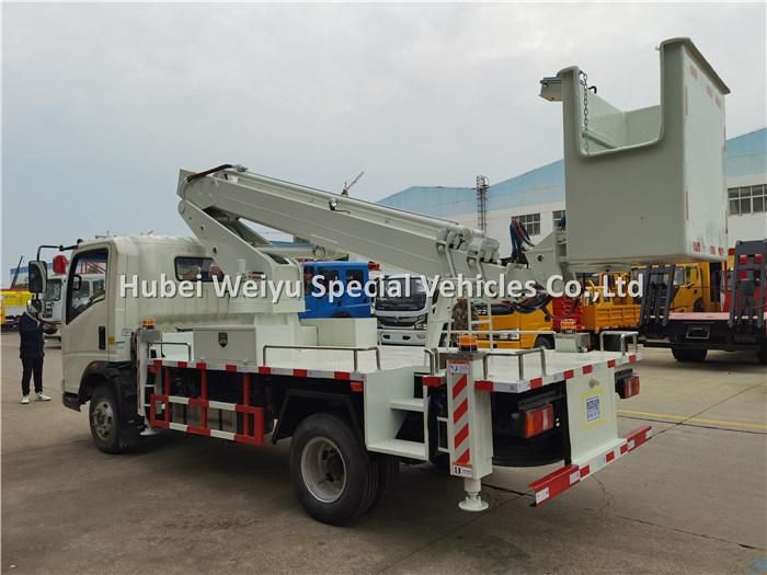 Sinotruk HOWO 14 Meters High Altitude Operation Truck Telescopic Man Lift Cherry Picker Truck