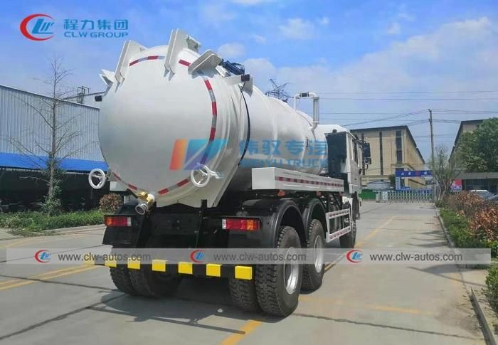 6X4 Shackman 16cbm to 18cbm Vacuum Sewage Suction Truck