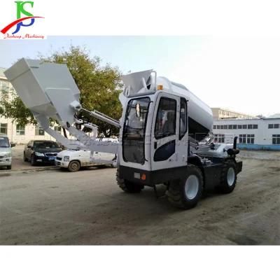 High Mixing Efficiency Self Propelled 4m3 Self Loading Concrete Mixer Truck
