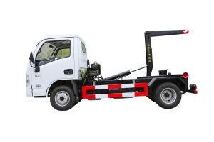 Qualified 4 Cube Hook-Arm Type Sanitation Vehicle with Detachable Box 6*4 Detachable Garbage Truck