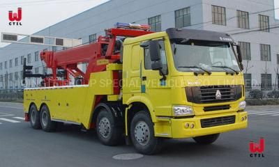 HOWO 50 Ton Recovery Truck Wrecker Tow Truck Rotator