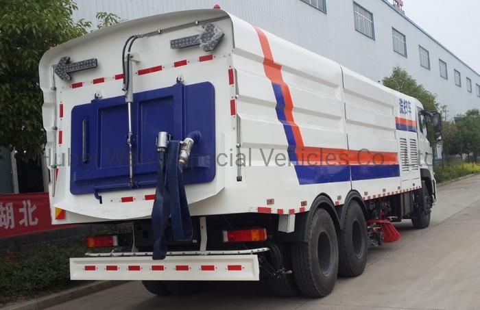 Dongfeng 20-25tons Heavy Duty 22cbm/22000liters High Pressure Water and Broom Cleaning Machine Road Washer Sweeper Truck