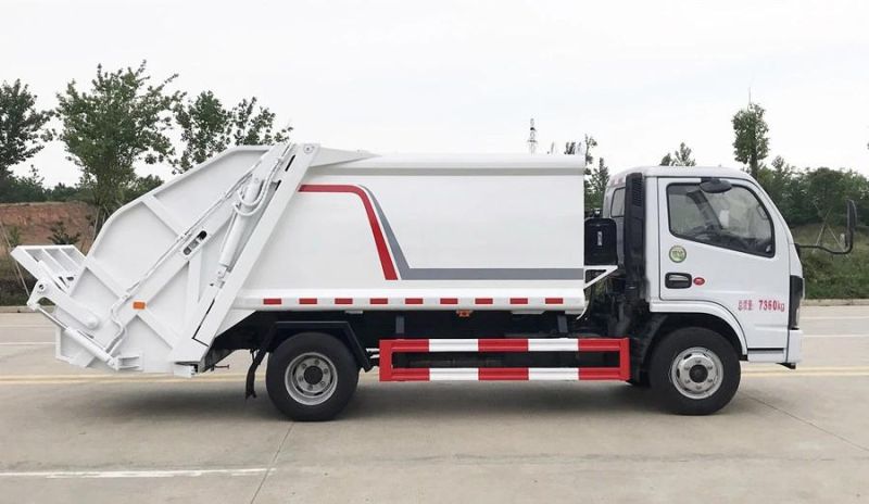 DFAC 4X2 Small Garbage Waste Compactor Truck, Garbage Compression Truck for Sale with New Sytle of Cab