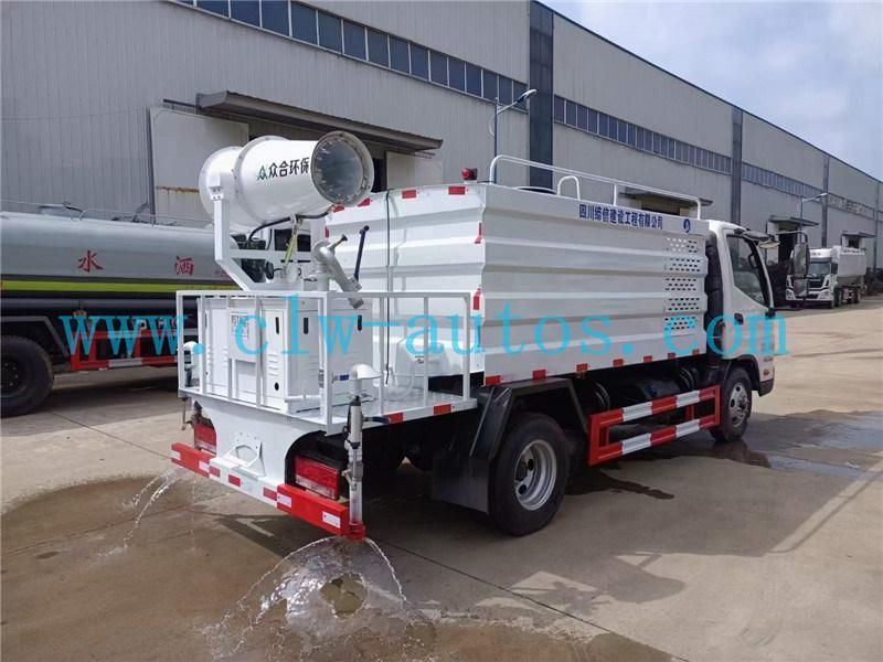 Foton Forland 4000liters 4cbm 4tons Water Bowser Truck Spray Truck with Dust Control High Pressure Cannon Sprayer Machine