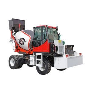 Real Output 3.6cbm Mini Mobile Self Loading Concrete Mixer Loader Truck