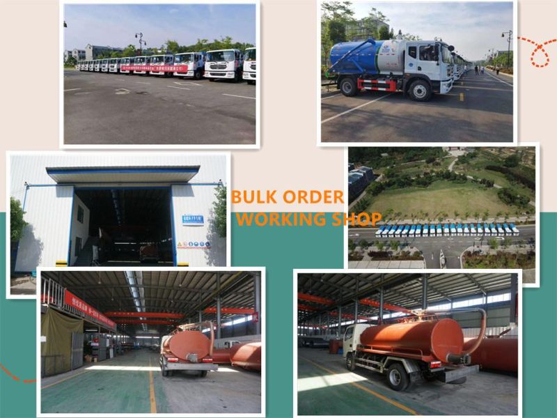 5cbm Vacuum Tank Jetting Sewage Cleaning Toilet Suction Tanker Sewage Truck