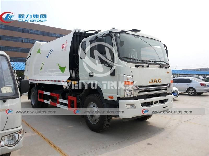 Factory Price JAC 5-6cbm 5000liters 6000liters Garbage Refuse Compactor Truck Self Compressed Waste Removal Vehicles