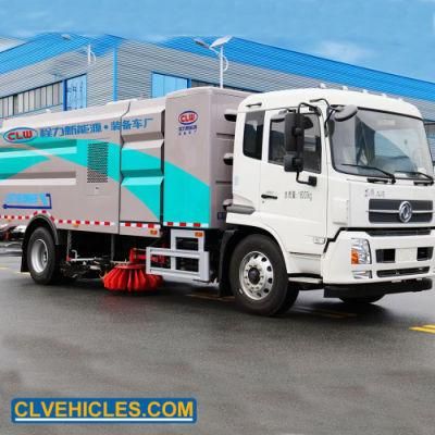 Dongdeng 9000L Garbage Tank Medium Duty Municipal Street Cleaning Truck