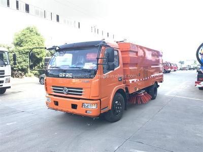 Stock Low Price China Dongfeng 4ton 5ton Sweeping Car 5m3 Stainless Steel Road Sweeping Vehicle with Good Performance