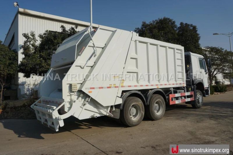 with 1 Year Warranty 6X4 HOWO 18m3 Compression Garbage Compactor Truck